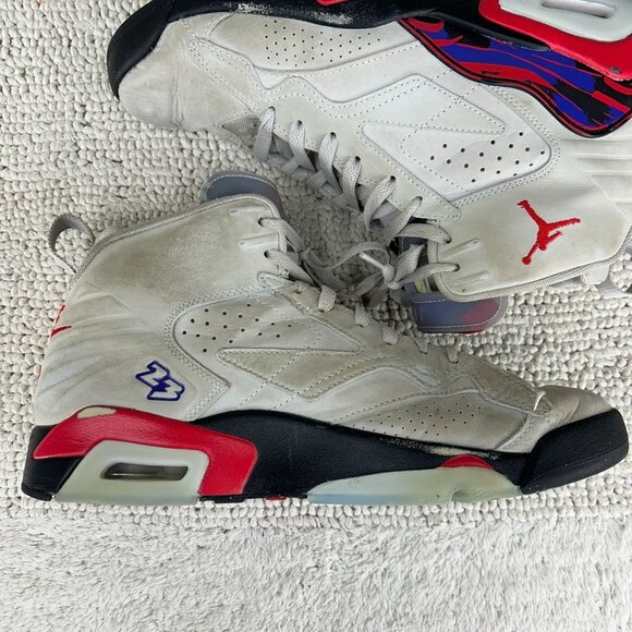 Jordan MVP 678 Shoes Mens 10 Natural Dark‎ Gray Grey Red Basketball Sneakers main image 8